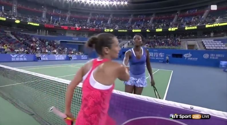 Roberta Vinci offers Venus Williams Tea or Coffee in Wuhan, but it’s Not What You Think 