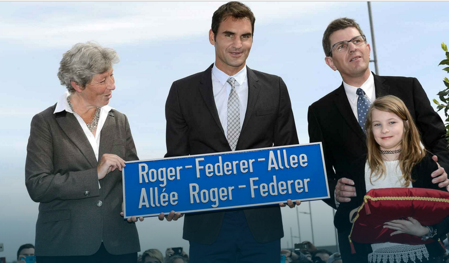 Federer Gets Street Named After Him in Switzerland 
