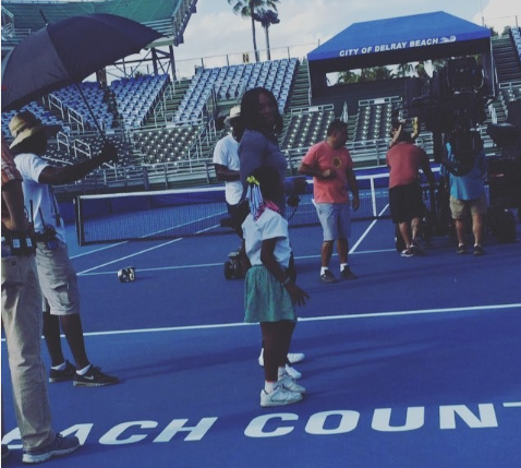 Watch: Serena Dances With Young Serena 