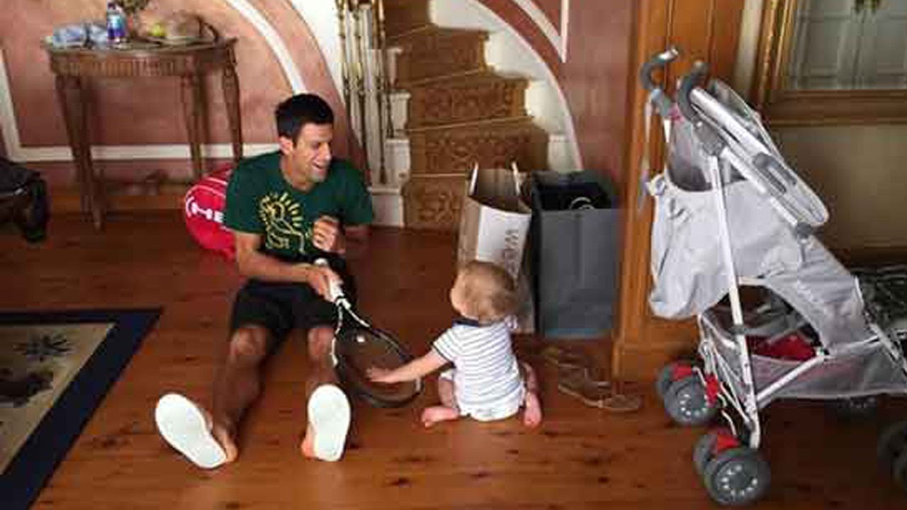 Djokovic and Son Stefan Play on the Monte-Carlo Clay  