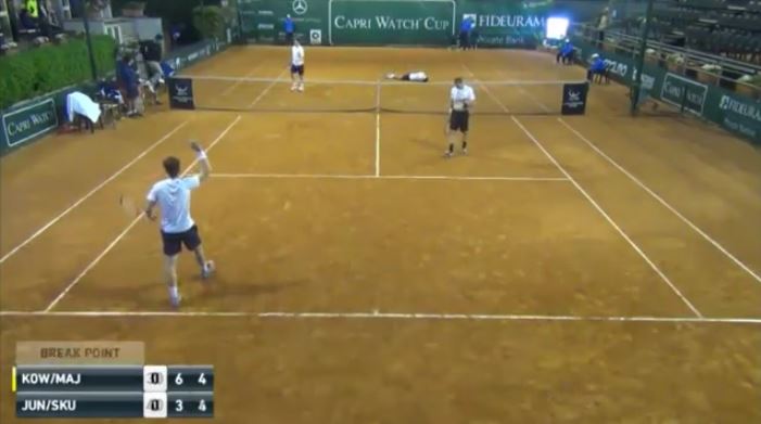 Video: Polish Doubles Team Loses after Headshot Leaves Player Crumpled 