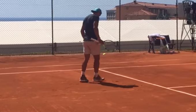 Watch: Nadal's Displays Mad Footie Skills  on Monte-Carlo Practice Courts 