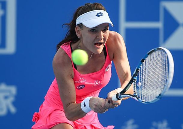 Agnieszka Radwanska advanced in straight sets to the semifinals of the Shenzhen Open.</br></br> Photo Source: Shenzhen Open
