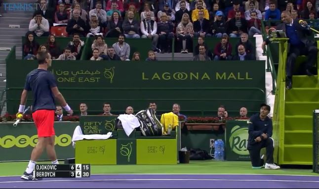 Video: Miffed Berdych picks a funny fight with Carlos Bernardes in Doha  