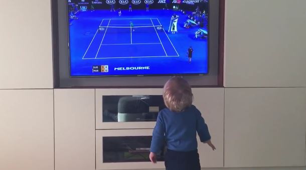 Watch: Novak Djokovic’s Son Stefan Watches Daddy Go for Title  