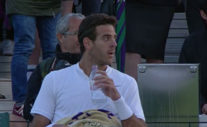 Watch: Del Potro and Pouille Have Heated Exchange  