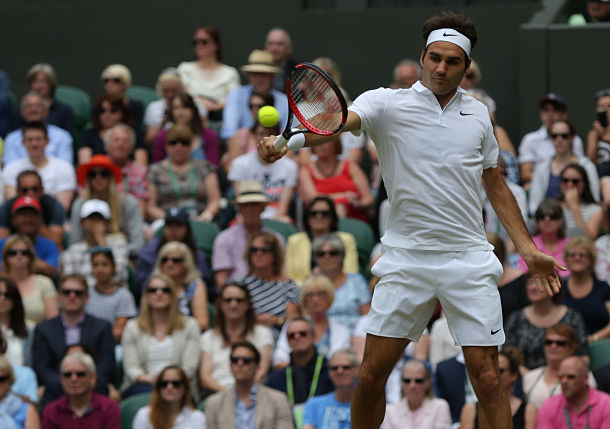 Watch: Federer's offbeat dropshot return pays dividends against Johnson 