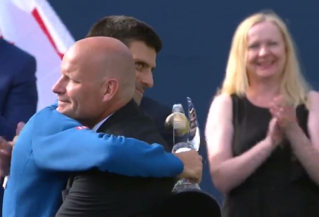 Watch: Djokovic Orchestrates Group Hug in Toronto  