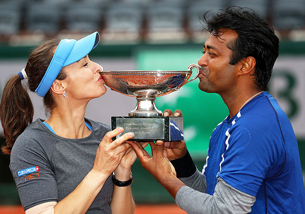 Watch: Hingis, Paes Complete Career Mixed Doubles Slam 