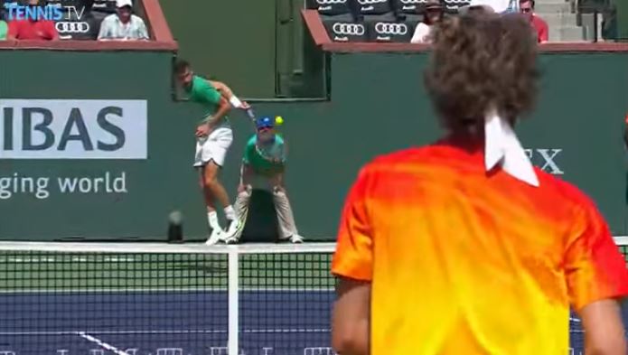 Watch: Dimitrov Goes Behind the Back to No Avail  