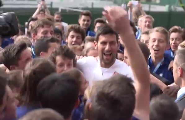 Video: Nole and the Ballkids Have a Jog 