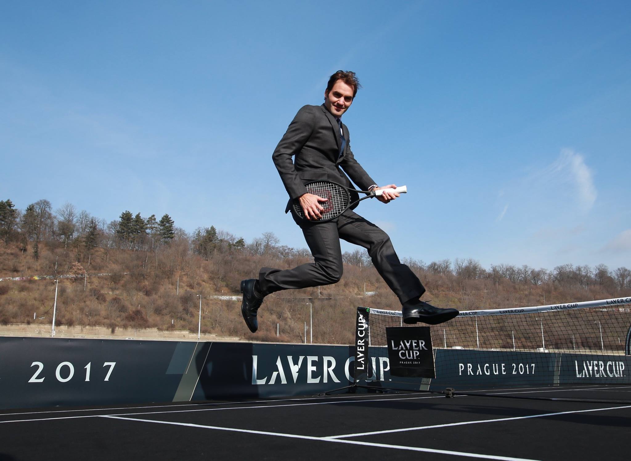 WATCH: Federer and Berdych Start Laver Cup Countdown 