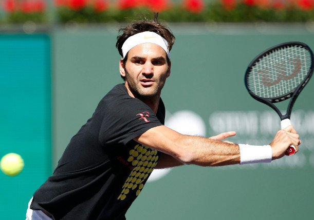 Watch: Federer's Indian Wells Practice