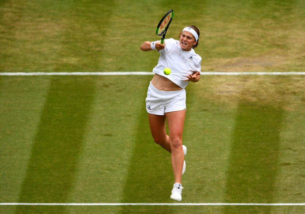 Surging Ostapenko Is First Latvian Woman into Wimbledon Semis 