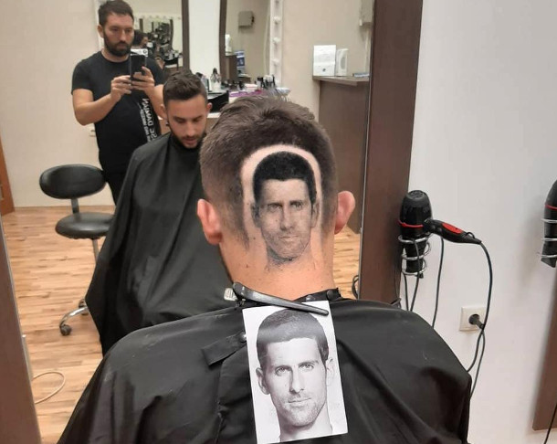 Face Time: Fan Gets Novak Hair Tattoo 