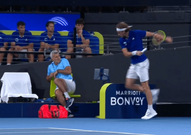 Son Stroke: Raging Tsitsipas Hits Dad With Racquet 