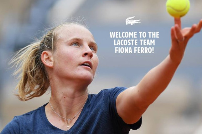 Fiona Ferro Signs with Lacoste