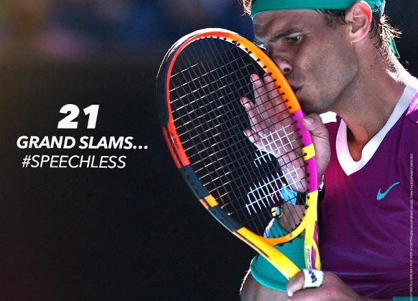 Babolat Celebrates Rafa Nadal's 21st Slam with Video Tribute 