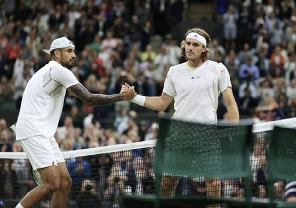 Tsitsipas' Mom: Kyrgios Resorted to "Dirty Tennis" at Wimbledon